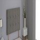 image 1 of Grey Plush Velvet Cube Headboard Grey | 4FT Small Double 26"inch Headboard