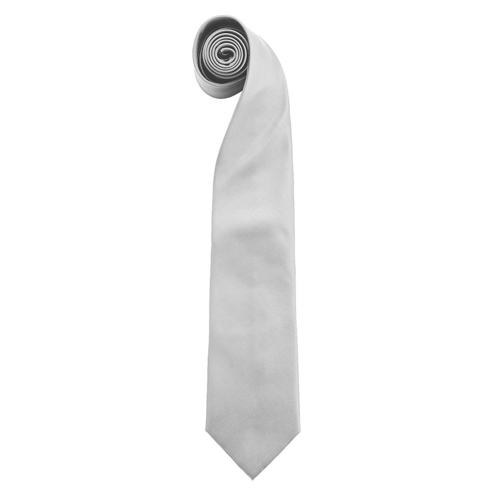 image 1 of Premier Mens Colours Fashion Tie - Silver - One Size