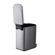 image 4 of Living and Home 6L Smudge-Resistant Rubbish Bin With Foot Pedal | Silver
