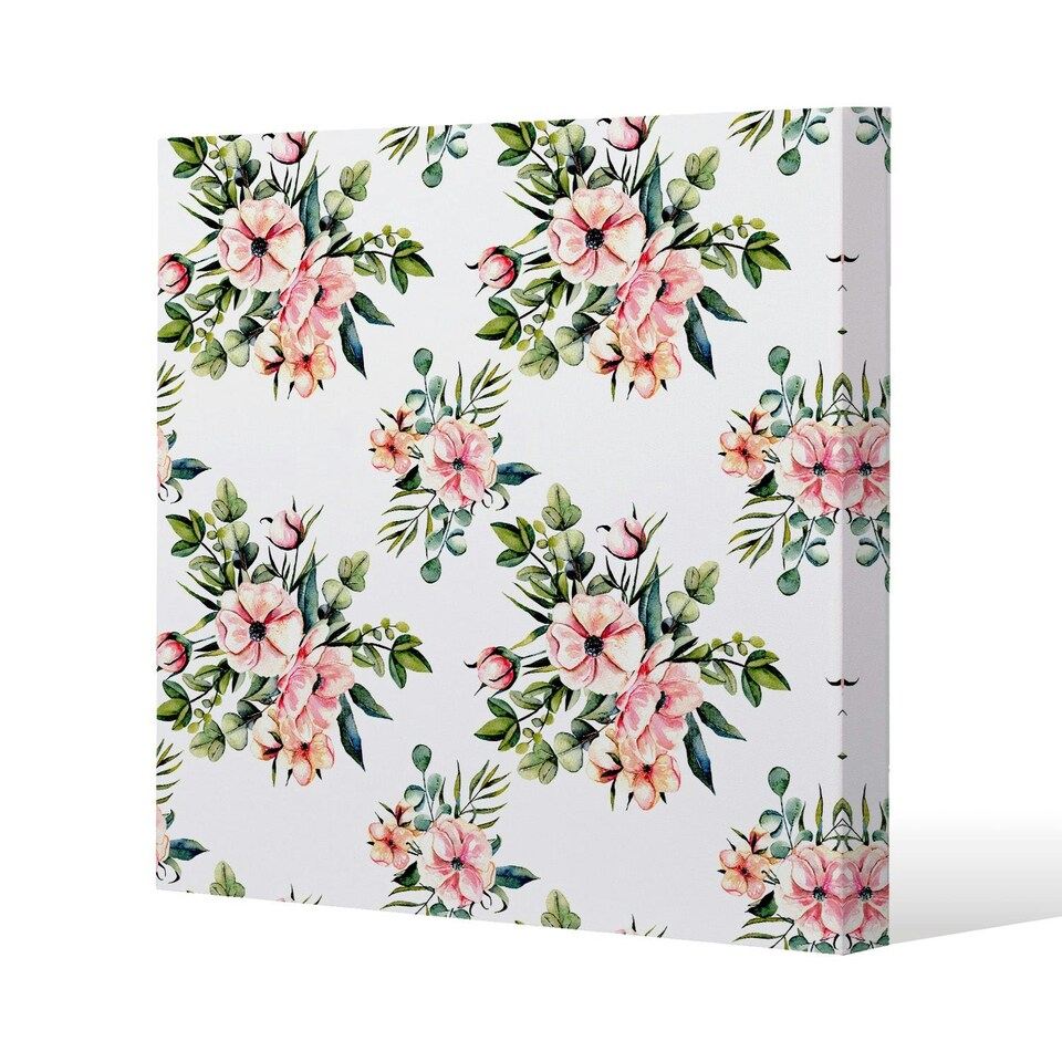 image 1 of Watercolour Plants (Canvas Print) 61 x 61 x 4cm