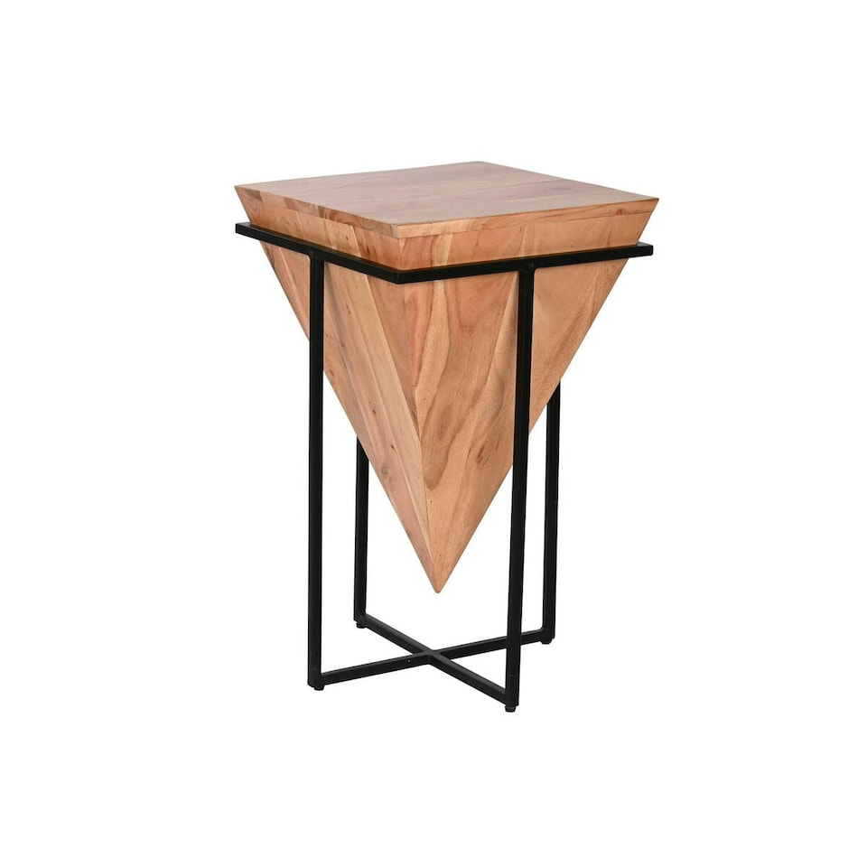 image 1 of Small Side Table Home ESPRIT Brown Black Metal Acacia 41 x 41 x 67 cm