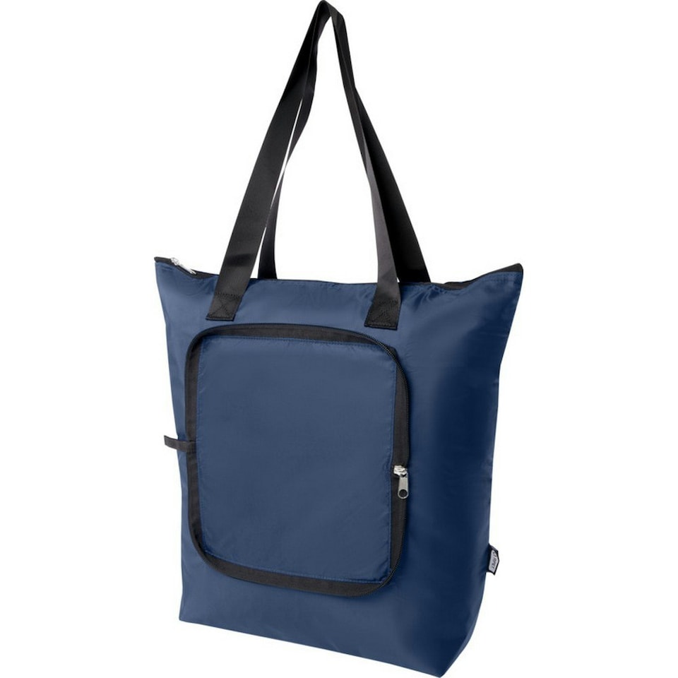 image 1 of EcoFold RPET Foldable 15L Cooler Tote Bag - Navy - One Size