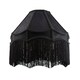 image 1 of Traditional Victorian Empire 40cm Lamp Shade in Jet Black with Tassels Black