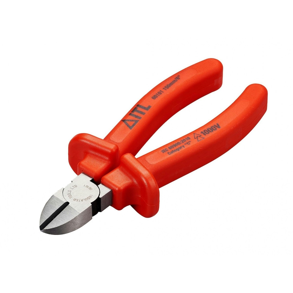 Itl Insulated Insulated Diagonal Cutting Nippers 150mm - Multi Colour - 150mm (6in)
