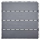 image 1 of Polydeck PVC Interlocking Decking Tiles - Grey | Grey | Pack of 36
