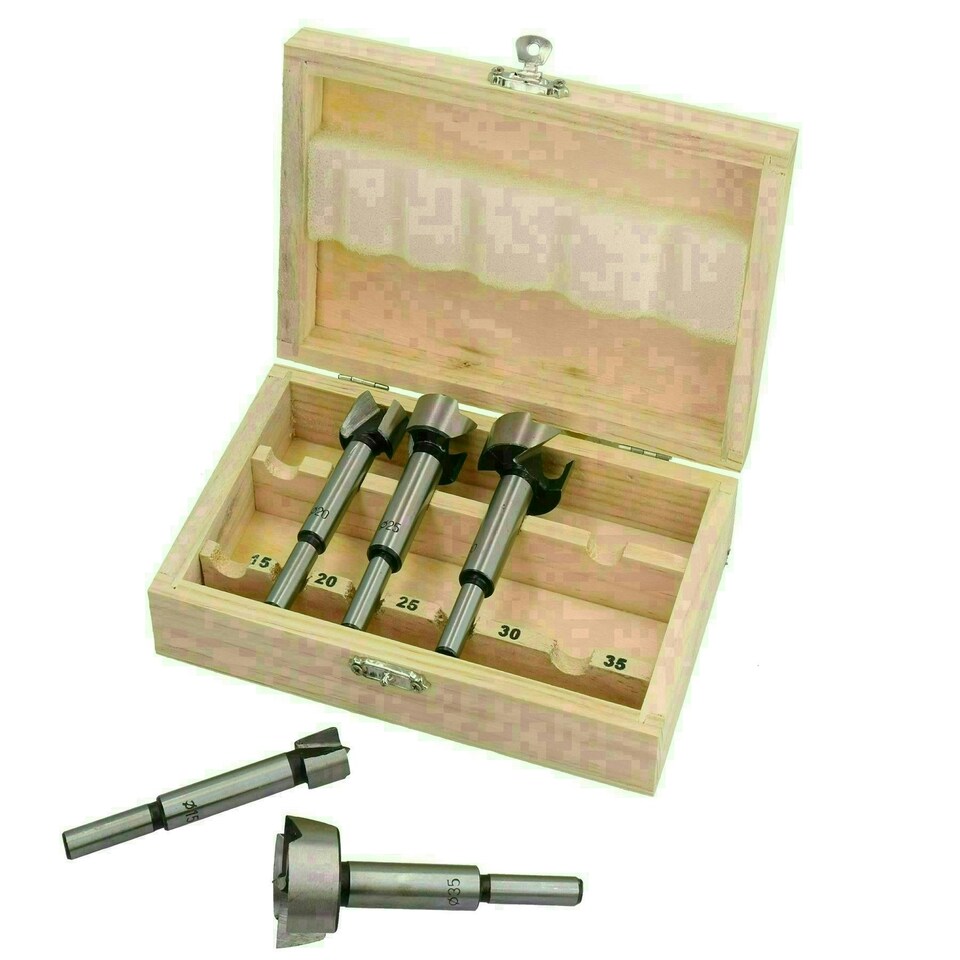 image 1 of Forstner Wood Drill Bits Cutters Borer Boring Hole Wood Woodworking 15 - 35mm