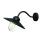 image 1 of Klampenborg 1 Light Outdoor Fisherman Dome Wall Lantern Black IP44, E27