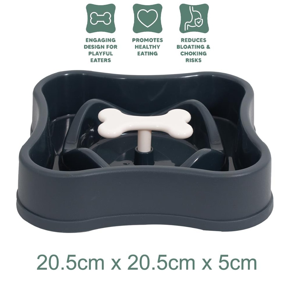 image 1 of Slow Feeder Pet Dog Puppy Food Bowl Water Portion Control Healthy Digestion