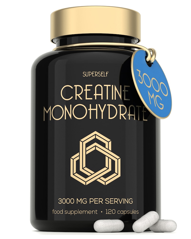 image 1 of SuperSelf Creatine Monohydrate Micronised 3000mg 120 Capsules