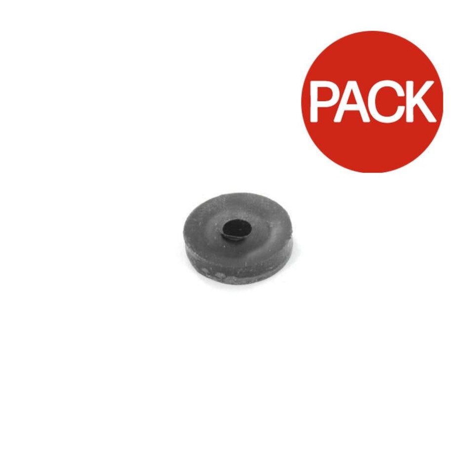 Securit Tap Washer (Pack of 2) - Black - 19mm