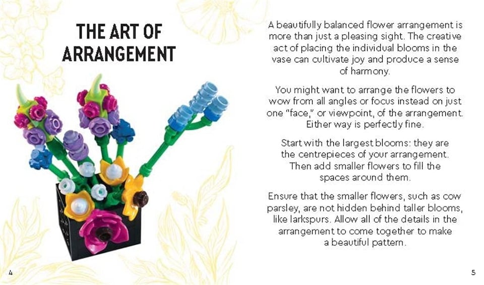 image 1 of LEGO Botanicals Tiny Wildflower Bouquet Book