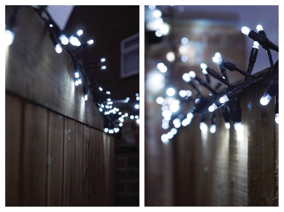 image 1 of Cluster Lights Black Rubber IP65 Cool White 25M