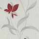 image 1 of Erismann Fleur Vinyl Textured Wallpaper - Red - 10m x 53cm Red