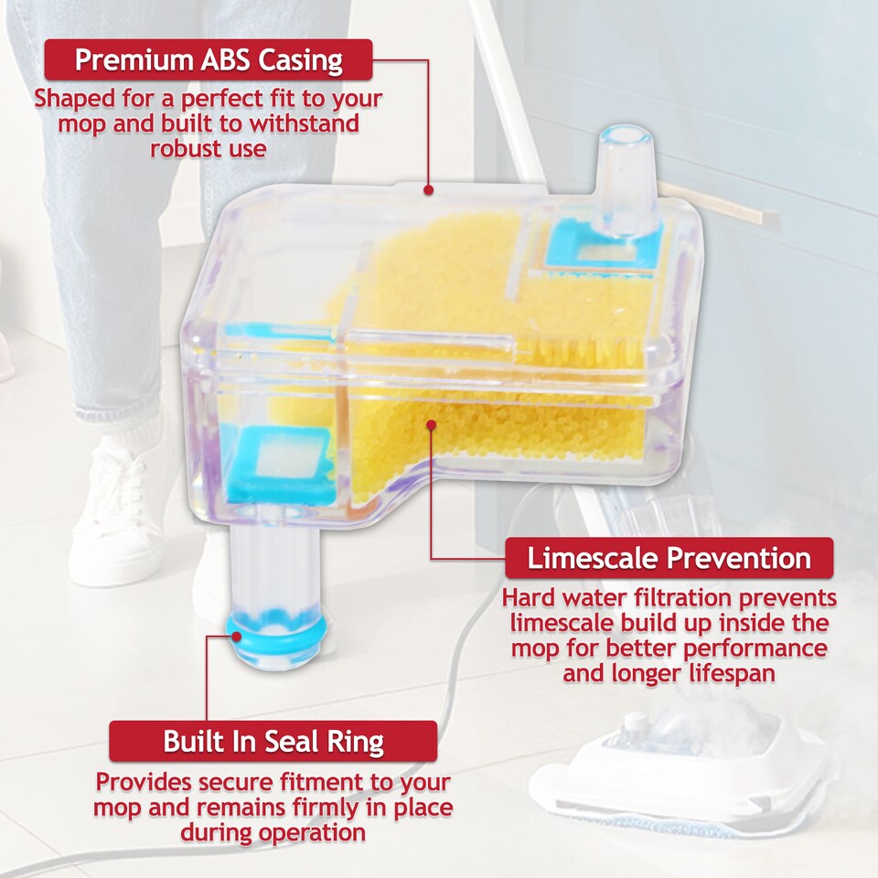 image 1 of SPARES2GO Hard Water Filter for Vax CDST-SFXS CDST-SFXT Steam Cleaner Mop (1-7-143071)