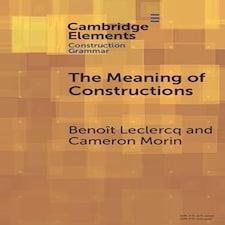 The Meaning of Constructions Paperback Book