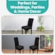 image 10 of Velvet Stretch Chair Covers, Spandex Dining Chair Slipcovers