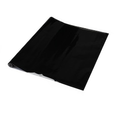 Sticky Back Plastic Glossy Black Plain Kitchen Self-adhesive Vinyl Wrap for Cupboards, Doors and Furniture 90cm x 15m (3 rolls) - d-c-fix