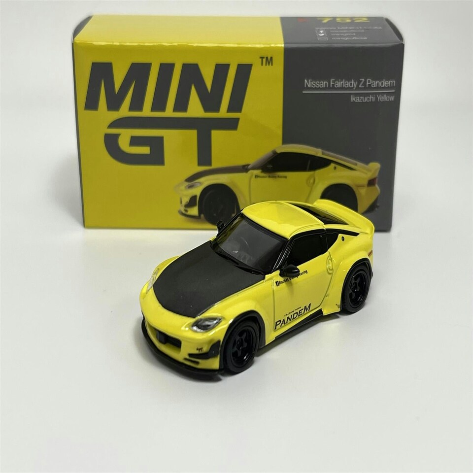 image 1 of Nissan Z Pandem Ikazuchi Yellow RHD 1:64 Mini GT MGT00752R