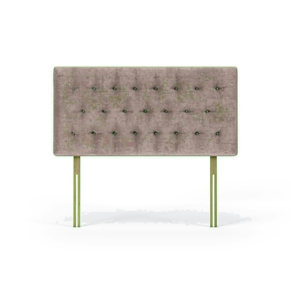 Lona Mink Naples Velvet Headboard King Size N/A