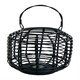 image 2 of Interiors by Premier Contemporary Black Candle Holder, Sustainable Rounded Candle Holder, Stylish Large Candlestick Holder Black