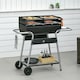 image 2 of Outsunny Charcoal BBQ Grill with Double Grill, Table, Storage Shelf and Wheels