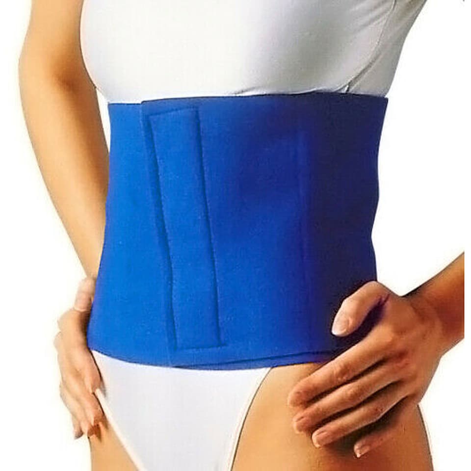 image 1 of Blue Sauna Waist Support Belt | Adjustable Neoprene Exercise Wrap for Workouts & Fitness Training
