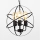 image 4 of ValueLights Dalton Black 3 Way Atom Design Ceiling Light Fitting