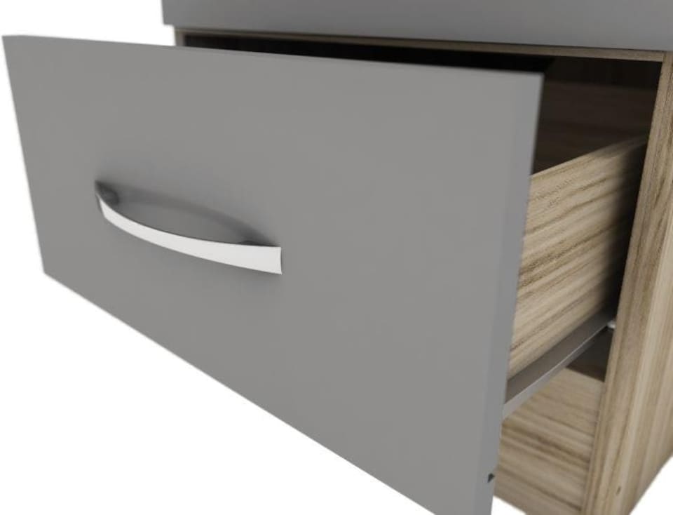 image 1 of Nevada 1 Door 1 Drawer Wardrobe | Grey