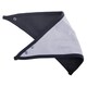 image 1 of Babybugz Baby Plain Bandana Bib - White/Black - One Size