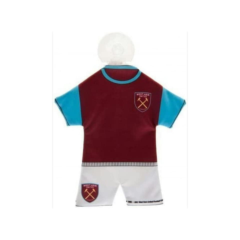 West Ham United FC Football Kit Car Decoration - Claret Red/Sky Blue - One Size