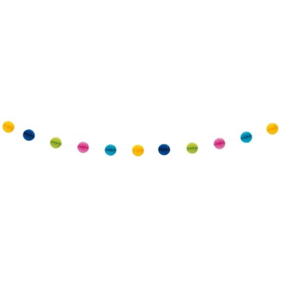 Multi-Colour Honeycomb Ball Garland 213cm