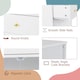 image 5 of COSTWAY Floor Storage Cabinet Buffet Sideboard with Drawer-White