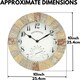 image 3 of Marco Paul 25cm Stone Slate Wall Clock Cream