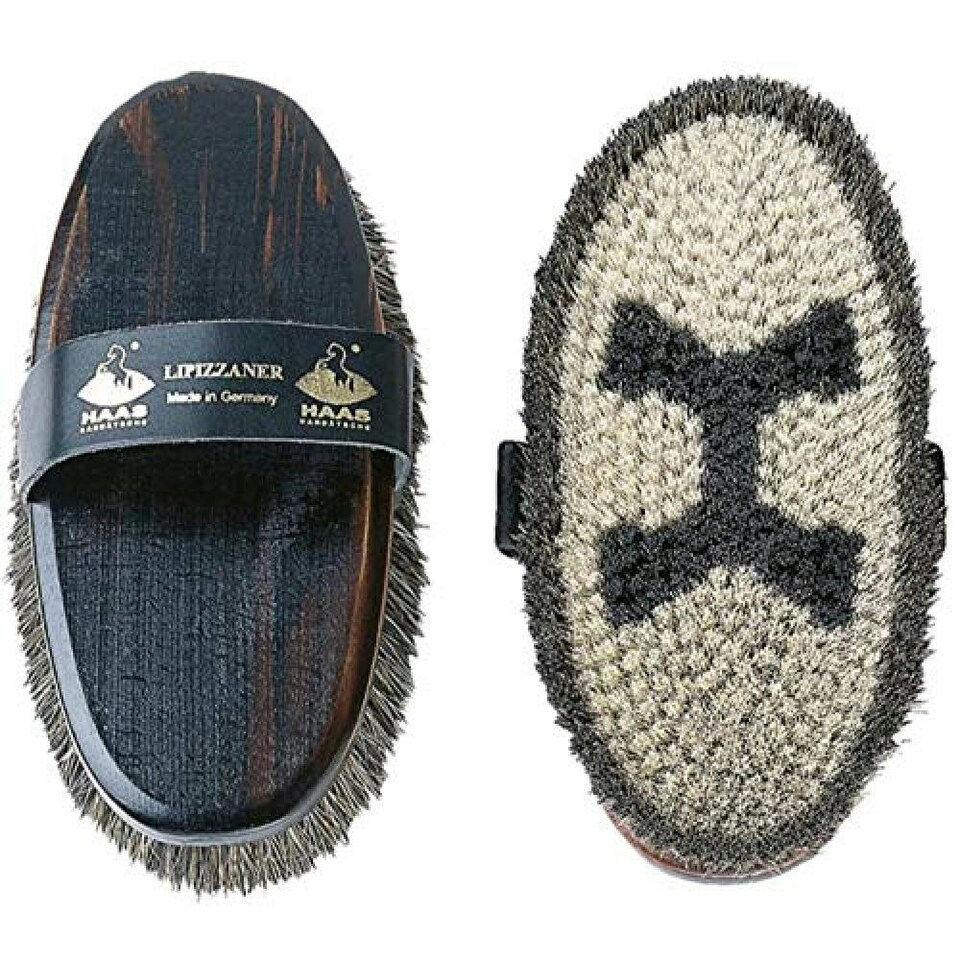 Haas Lipizzaner Body Brush - Brown - One Size