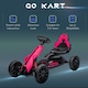 image 7 of HOMCOM Children Pedal Go Kart, Kids Ride On Racer with Adjustable Seat, Swing Axle, Shock Absorption EVA Tyres, Handbrake, for Ages 3-8 Years, Pink