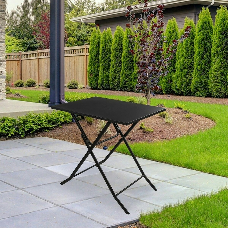 image 1 of Folding Table Aktive Squared Steel 70 x 50 x 70 cm