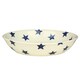 image 1 of Pasta Bowl: 1 x 24cm Emma Bridgewater Blue Star Medium Pasta Bowl, Ceramic White