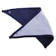 image 1 of Babybugz Baby Plain Bandana Bib - White/Nautical Navy - One Size