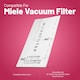 image 2 of Reliapart Microfilter 3 Pack Compatible for Miele S2 S3 S4 SF-SAC20 3944711