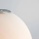 image 2 of ValueLights Metropolis Silver Globe Ceiling Pendant Shade and B22 GLS LED 6W Warm White 3000K Bulb
