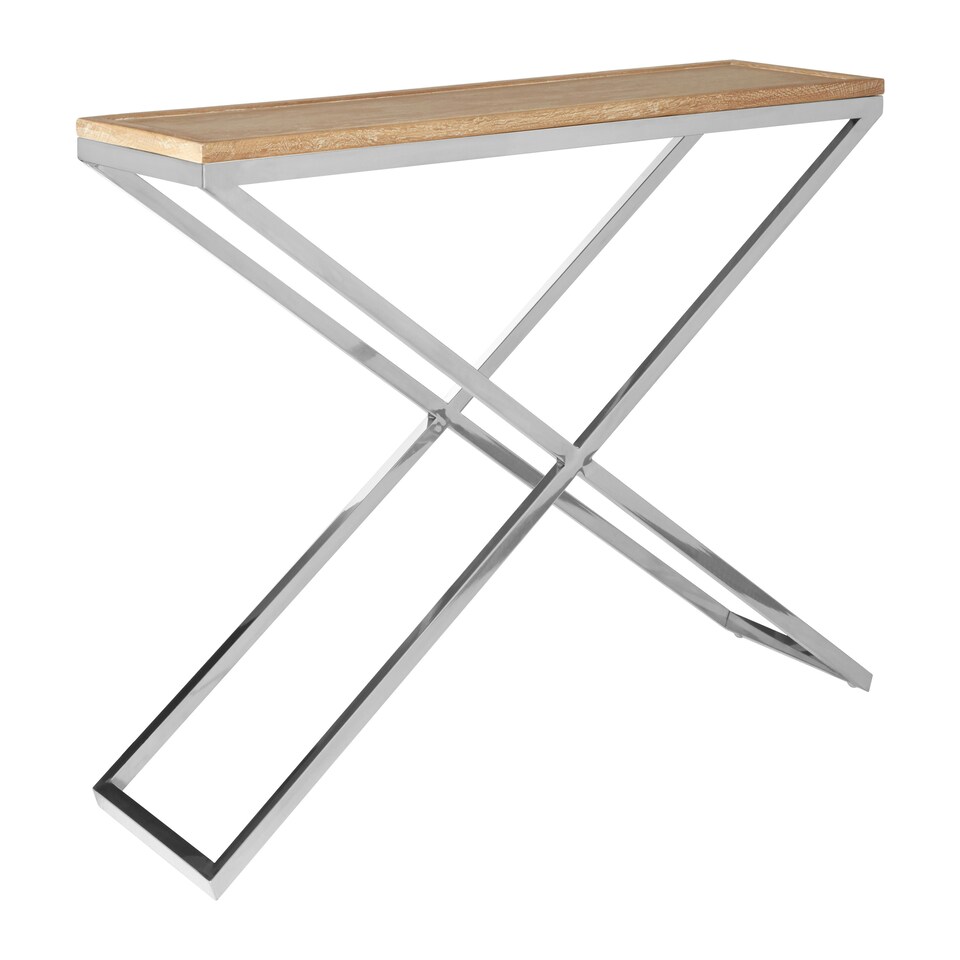 image 1 of Sleek Console Table, Modern Design Hallway Table For Hallway, Distinctive Sofa Table For Livingroom Gold