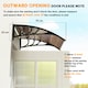 image 6 of Outsunny Outdoor Window Door Canopy with Awning Porch UV Water Cover Brown | Brown | Brown | 100 x 75 x 23 cm | 1