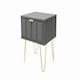 image 8 of Metro 1 Drawer Bedside Table in Dusk Grey (Ready Assembled) | Grey | Dusk Grey