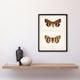 image 2 of Sherman Denton Framed Wall Art Darling Underwing Moth Illustration Home Décor