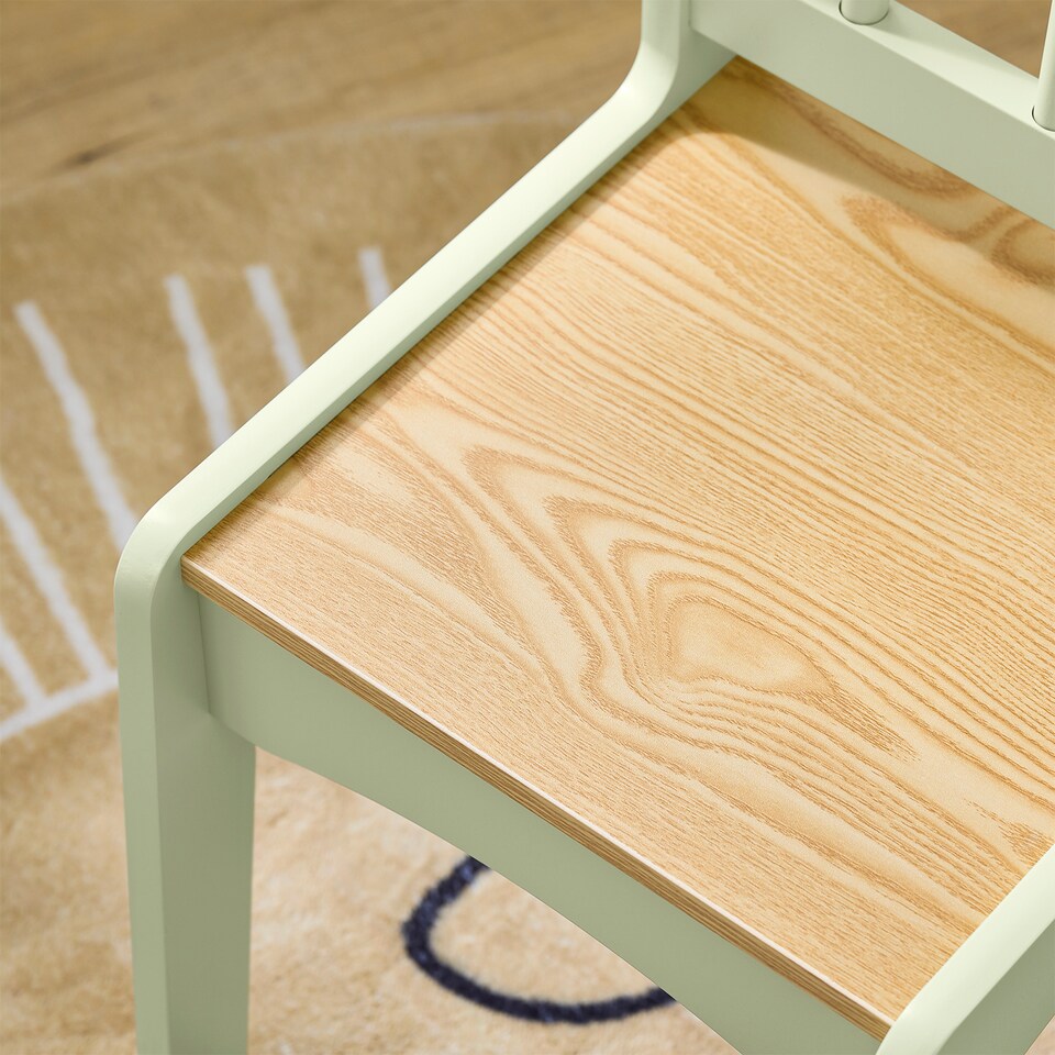image 1 of SoBuy Kids Desk and Chair Set with 2 Shelves & Paper Roll Holder, Green, 31.4x19.6x25.9 in, 15.3 kg - KMB60-GR