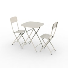 VENICE Bistro Folding Set Champagne