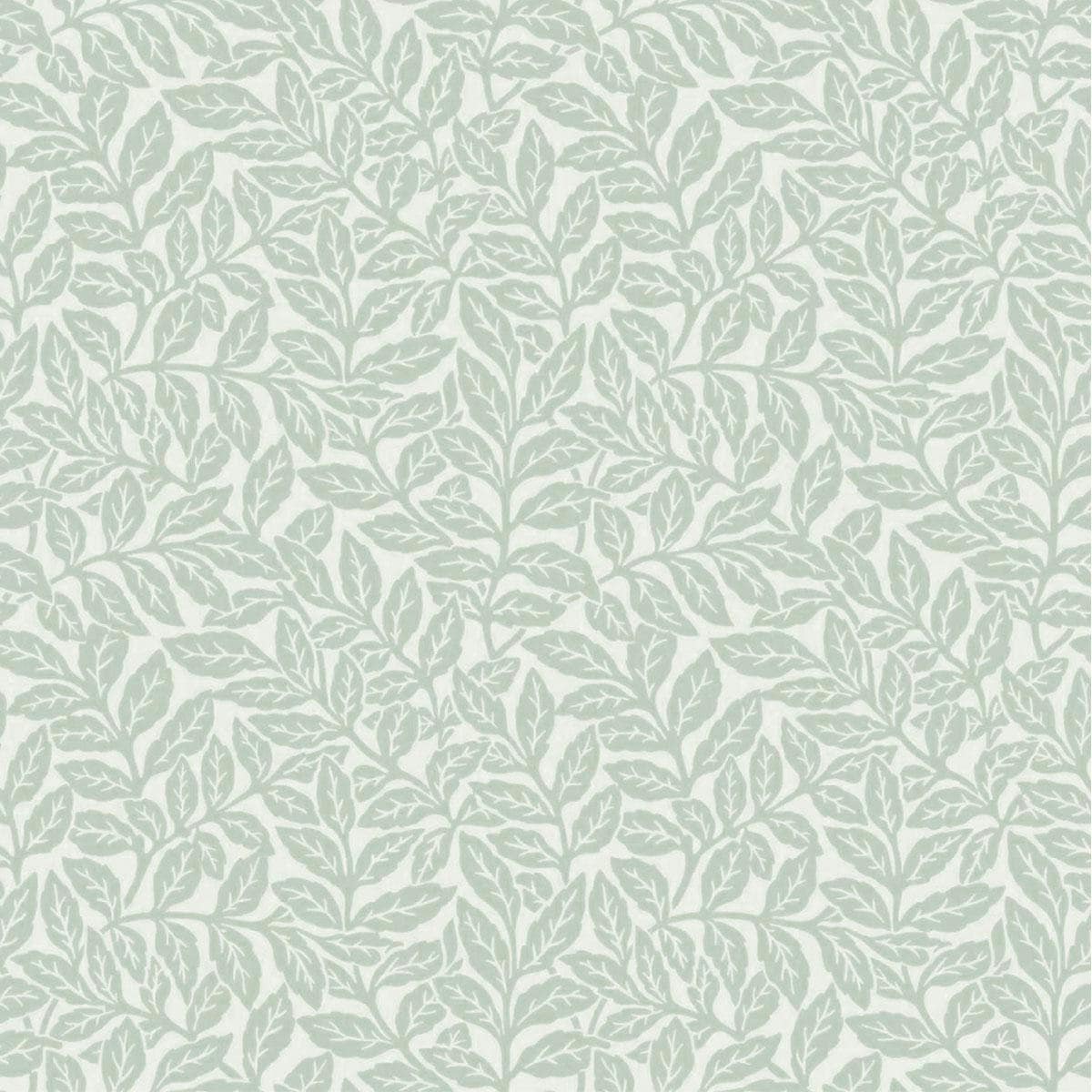 Crown Archives Branch Wallpaper - Light Moss Green - 10m x 53cm Green