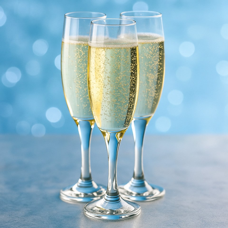 image 1 of Empire Champagne Flute Glasses 220ml Classic Tall Stemmed Barware Set | Clear | Set of 6