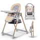image 2 of Kinderkraft Lastree High Chair for Baby and Toddler - Wood