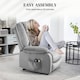 image 8 of HOMCOM Riser and Recliner Chair Lift Chair with Vibration Massage, Heat, Grey Grey